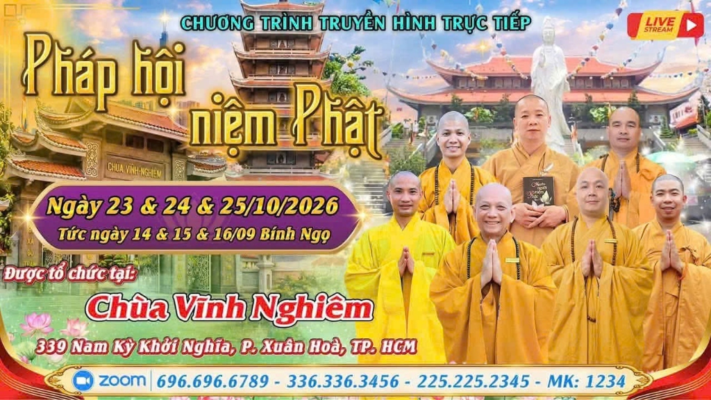 Pháp Hội Niệm Phật Tập Trung 3 Ngày – Chùa Vĩnh Nghiêm, TP. Hồ Chí Minh